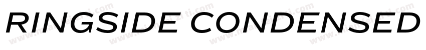 RINGSIDE CONDENSED BOLD字体转换